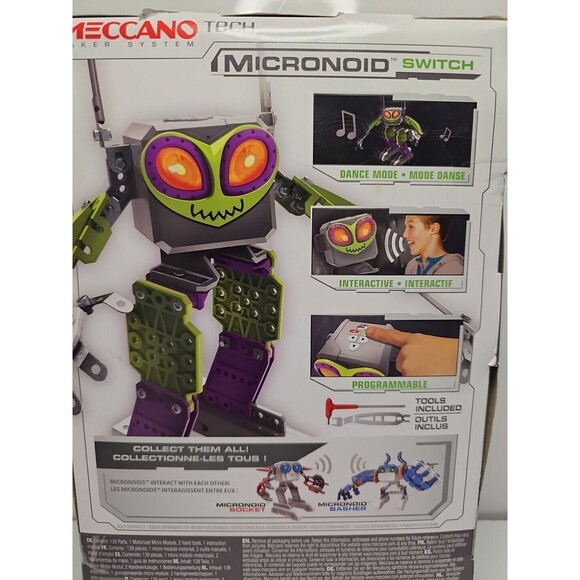 Meccano Tech Micronoid Robot Kit-Programmable (2016) ~ NEW SEALED - Picture 3 of 6